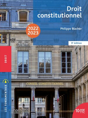 cover image of Fondamentaux: Droit constitutionnel 2022-2023
